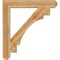 Ekena Millwork Merced Craftsman Rough Sawn Bracket, Western Red Cedar, 6"W x 44"D x 48"H BKT06X44X48MRC04RWR - alternate 3